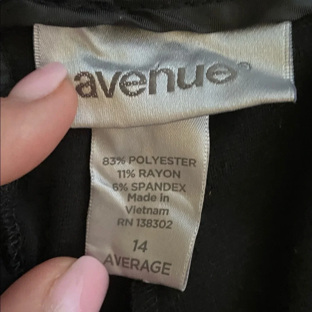 Avenue black knit trousers
